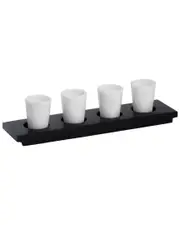 Bey-Berk Set of 4 Marble Shot Glasses