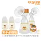 【C-more 新貝樂】C1三合一雙邊電動吸乳器+PPSU寬口奶瓶x2+儲奶蓋(新手必備組)