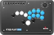MAYFLASH F700 FLAT Elite Wireless Arcade Stick Leverless All Button Controller with Sanwa buttons Compatible with PS5, PS4, PC, Xbox Series S/X, Switch and more Support Bluetooth, 2.4G and Wired
