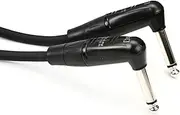 Hosa Pro Rean Right-Angle to Same Guitar Patch Cable, Guitar Cord, 18 Inch