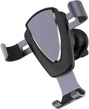 Veemoon Car Phone Holder Linkage Phone Stand for Devices Rotation Metal Bracket Anti- Pad Safe Navigation for Cars Grey