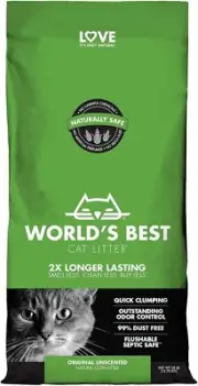 WORLDS BEST CAT LITTER CLUMPING 12.7KG Free Shipping Au