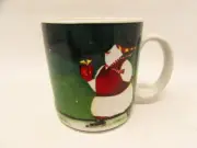 Breaking the Ice by Sakura Mug Snowman On Ice Skates Green b96