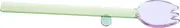 FELTECHELECTR Decorative Flower Glass Spoon: Multi-Functional Long Handle Coffee Stirring Spoon for Desserts Tea Cake Ice Cream Purple