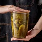 Tea Grains Snacks Storage Sealed Jar Transprent Jam Bottle Food Container
