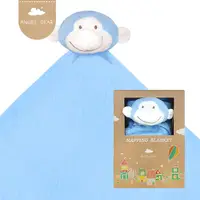 在飛比找PChome24h購物優惠-美國 Angel Dear 嬰兒安撫毛毯禮盒 (藍色小猴)