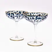 Set of 2 Leopard Print Cocktail Glasses Gift Boxed