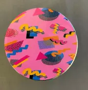 80's Retro Cool Pattern Aluminum Grinder 63mm 4 Piece Hand Mueller