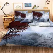 3D Misty Sea 11 Bedding Set Pillowcases Quilt Duvet Cover Set Queen King