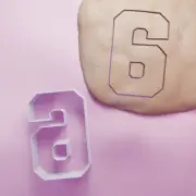 Varsity 6 Cookie Cutter - Biscuit Cutter - Baking - 3 Sizes