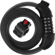 TOGEVAL Resettable Bike Lock Security Chain Cable Lock with Reflective Design Theft Protection for Bicycles for Travel and Outdoor Use