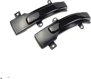 Turn Signal Lights for for Outlander 2013 2014 2015 2016 2017 2018 for Lancer 2016 LED Turn Signal Light Lamp Car Rearview Side Mirror Turn Signal Lights(Smoked Black)