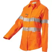 Womens Hi Vis Taped Lightweight Orange Shirt - size 22