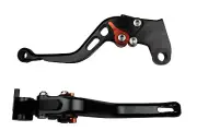 Black Aero Short Motorbike Clutch Brake Levers for Triumph SpeedMaster 11 Orange