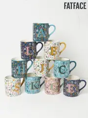FatFace Multicolour Alphabet Floral Mug (E50036) | $32