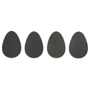 2 Pairs Apara Grippy Steps Shoe Sole Anti-Slip Foot Care Support Pads Black