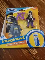 DC Super Friends Imaginext BATMAN & HUNTRESS Action Figure Set NEW