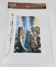 CdA Collection D'Art Embroidery Kit Boat Lake House Dock Design 18 cm x 29cm