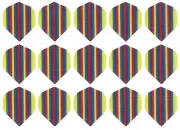 5 Sets Rip Stop Fabric Standard Dart Flights - Ships w/ Tracking - Spectrum