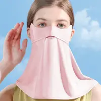 在飛比找momo購物網優惠-【BeOK】戶外防曬冰絲透氣口罩 護頸遮陽面罩(多色可選)
