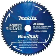 Makita B-15300 Bluemak 255Mm X 64 Teeth 30Mm Bore Tct Mitre Saw Blade