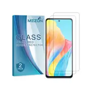 2 Pack Mezon Oppo A58 4g Clear Tempered Glass Screen Protectors