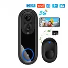 5G 2.4G WiFi Doorbell 1080P Wireless Bell Tuya APP Intercom with 7000mAh Battery