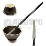 Dental Amalgam Plastic Filling Mixing Bowl & Spatula Lab Technician Instruments