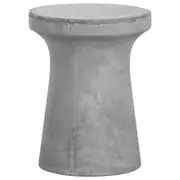 Jenola Concrete Stool, Grey Stone Wash Grey Fibre Clay Concrete