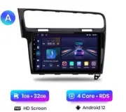 Radio 2 din 10 " Android For Volkswagen Golf 7 USB Bluetooth GPS Wifi Black