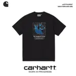 CARHARTT短袖T恤工作服幾何圖案LOGO印花圓領短袖男女春季