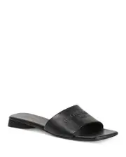 Balenciaga Women's Embossed Logo Slide Sandals