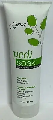 Gena Pedi Soak Foot Bath with Kukui Nut Oil 8.5oz.