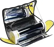 Solar Oven Portable Camping Stove Smoke Free BBQ Cooker 4.5L Large Capacity Solar Cooker for 4-5 People Stainless Steel Portable Solar Stove for Backpacking Travel Hiking