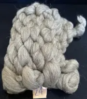 Needle Felting Natural MERINO Wool Top Roving: BROWN ASH GREY - 11 Ounces - #24