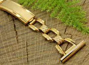 Art Deco Bradfield Quality Vintage 19mm Rolled Gold Plate Watch Band NOS Unused