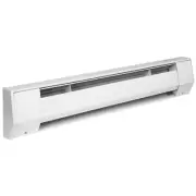 King Electric K Series 240 Volt Electric Baseboard Heater - 1200 Watt, White (5K