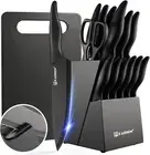 15 Pieces Kitchen Knife Block Set German Premium Quality Stainless Steel