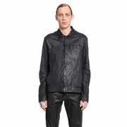 [GIORGIO BRATO] Frosted Lambskin Jacket Black