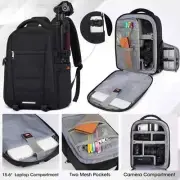 NWT! SDYSM Camera Bag Professional Backpack for DSLR SLR Large, Black