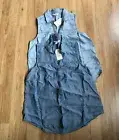 Time And Tru Womens Size XS (0-2) Sleeveless Button Up Tank Top BUNDLE of 2