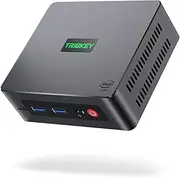Mini PC 12th Intel Alder Lake-N95 (up to 3.4GHz, 4C/4T), 16G DDR4 500G SSD, TRIGKEY G4 Mini Desktop Computer Support 2*HDMI 4K Output/ WiFi5/ BT4.2/ 1000M LAN/ USB3.2/ Wake-on-LAN/Auto Power on