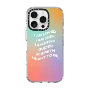iPhone 16 Pro Clear Case MagSafe Compatible Affirmation Gradient