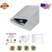 14 MIL Heavy Duty Clear Sun Shade Tarp 8' x 20' for Ultimate Outdoor Protection