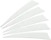 uxcell Arrows Vanes 50 Pack 4 Inch Arrow Turkey Feather Fletch Right Wing Fletching White for DIY Target Shooting
