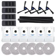 For Deebot X2 Omni Robot Vacuum Main Side Brush Hepa Filter Mop Cloth Dust Bags Accessories As Shown