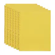 6PK Marbig 20-Pocket A4 Refillable Document/File Holder Display Book - Yellow