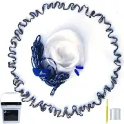 Drasry 10FT (300cm) Radius, Monofilament Lines Cast Net（3/8 in Mesh）