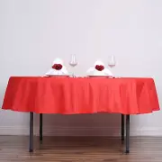 RED 90" ROUND POLYESTER TABLECLOTH Wedding Party Reception Decorations SALE