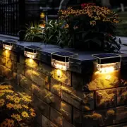 6-Pack Solar Deck Lights – Warm White, Waterproof for Outdoor Use